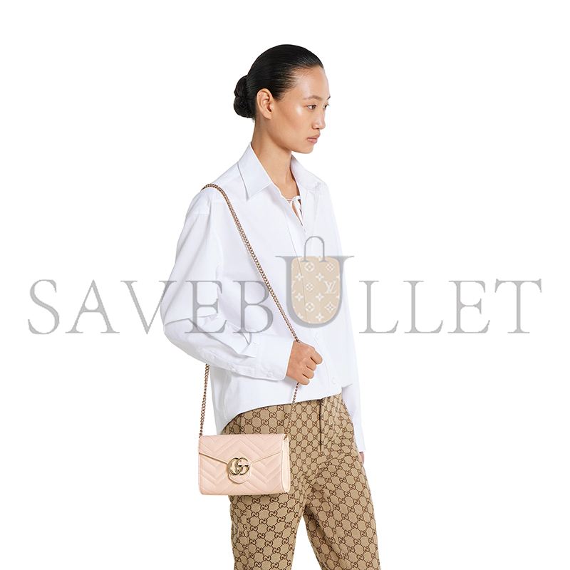 Gvc*1 gg marmont wallet on chain ‎837745 (20*12*4cm)